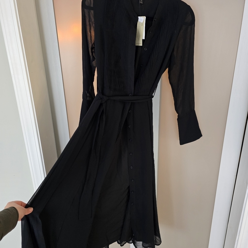 Banana Republic Black Long Sleeve Dress - Picture 2 of 12